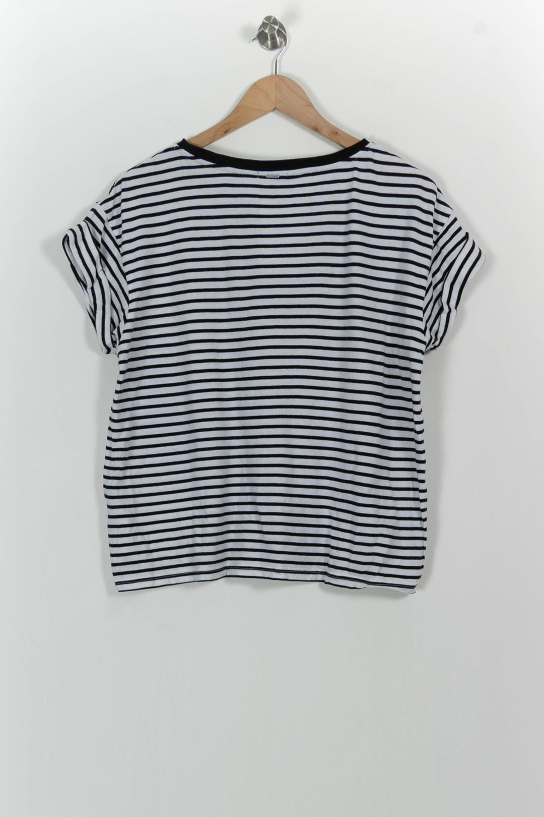 T-shirt Blanc et Noir - Taille XL/42 de la marque IKKS | PARAD101898 - Vendu par Paradigme - Image 4