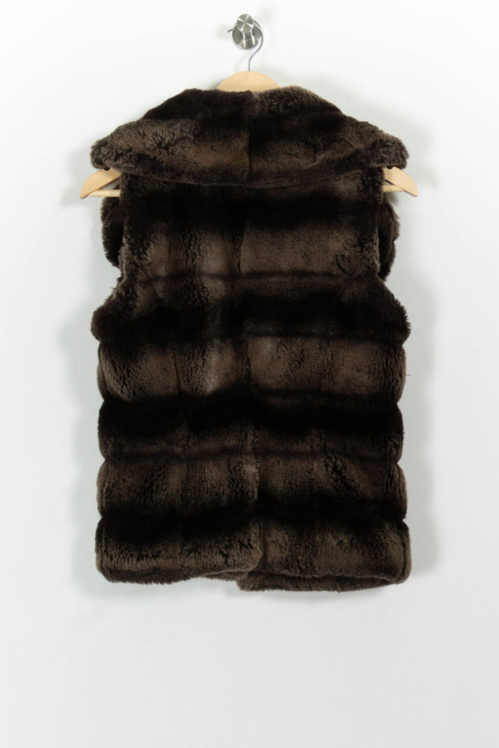 Gilet Sans Manches Marron - Taille S/36 de la marque Maison 123 | PARAD101900 - Vendu par Paradigme - Image 4