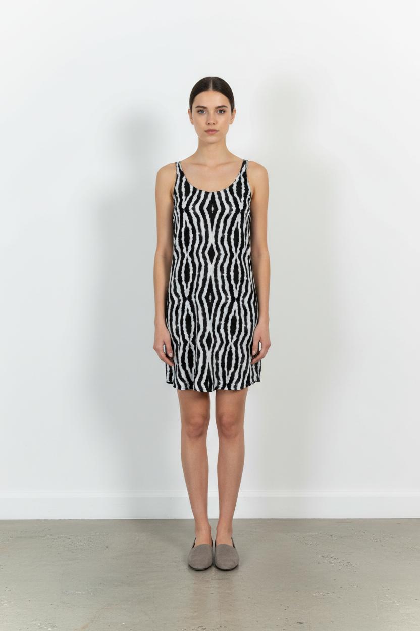 Robe Courte Noire et Blanche - Taille S/36 de la marque Sud express | PARAD101908 - Vendu par Paradigme - Image 1