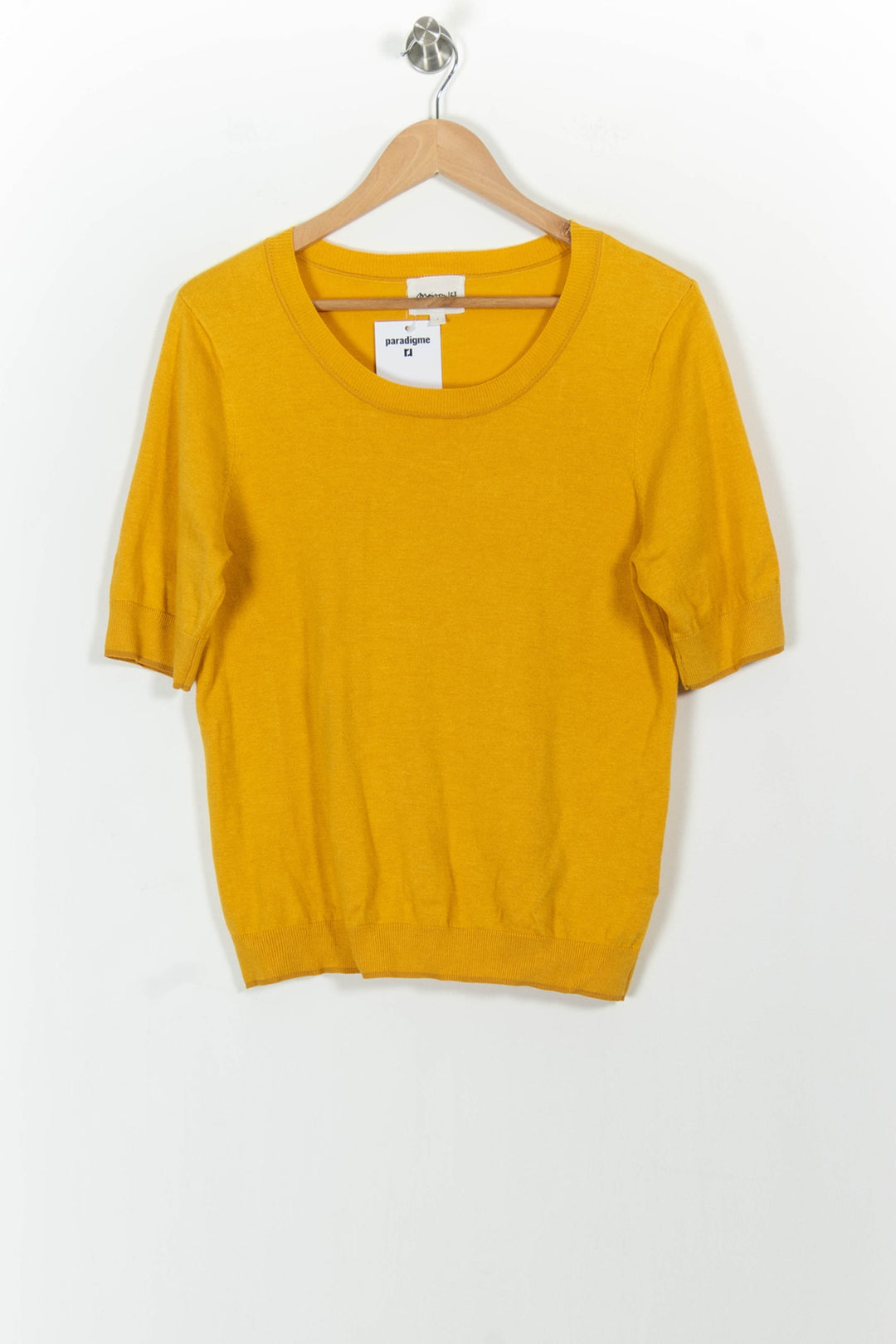Pull Jaune - Taille L/40 de la marque Maison 123 | PARAD101916 - Vendu par Paradigme - Image 2