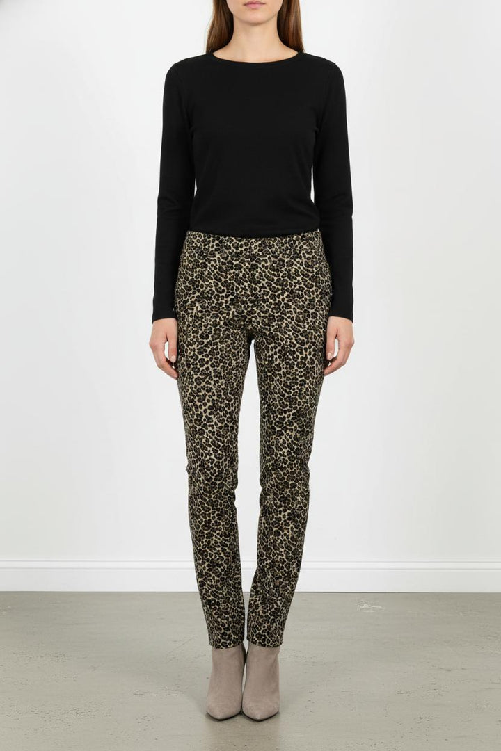 Legging Léopard Beige et Noir - Taille S/36 de la marque Sézane | PARAD101922 - Vendu par Paradigme - Image 1