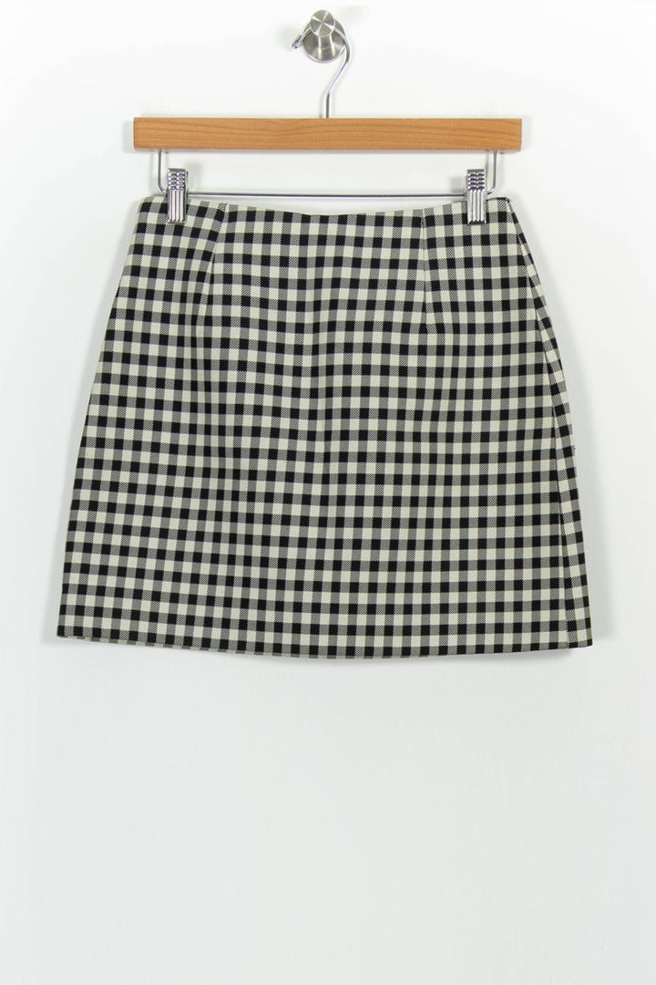 Jupe Courte Noire et Blanche - Taille S/36 de la marque Claudie Pierlot | PARAD101924 - Vendu par Paradigme - Image 4