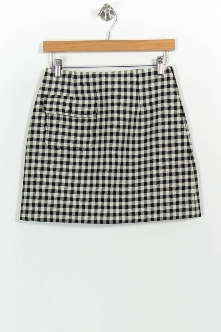 Jupe Courte Noire et Blanche - Taille S/36 de la marque Claudie Pierlot | PARAD101924 - Vendu par Paradigme - Image 2