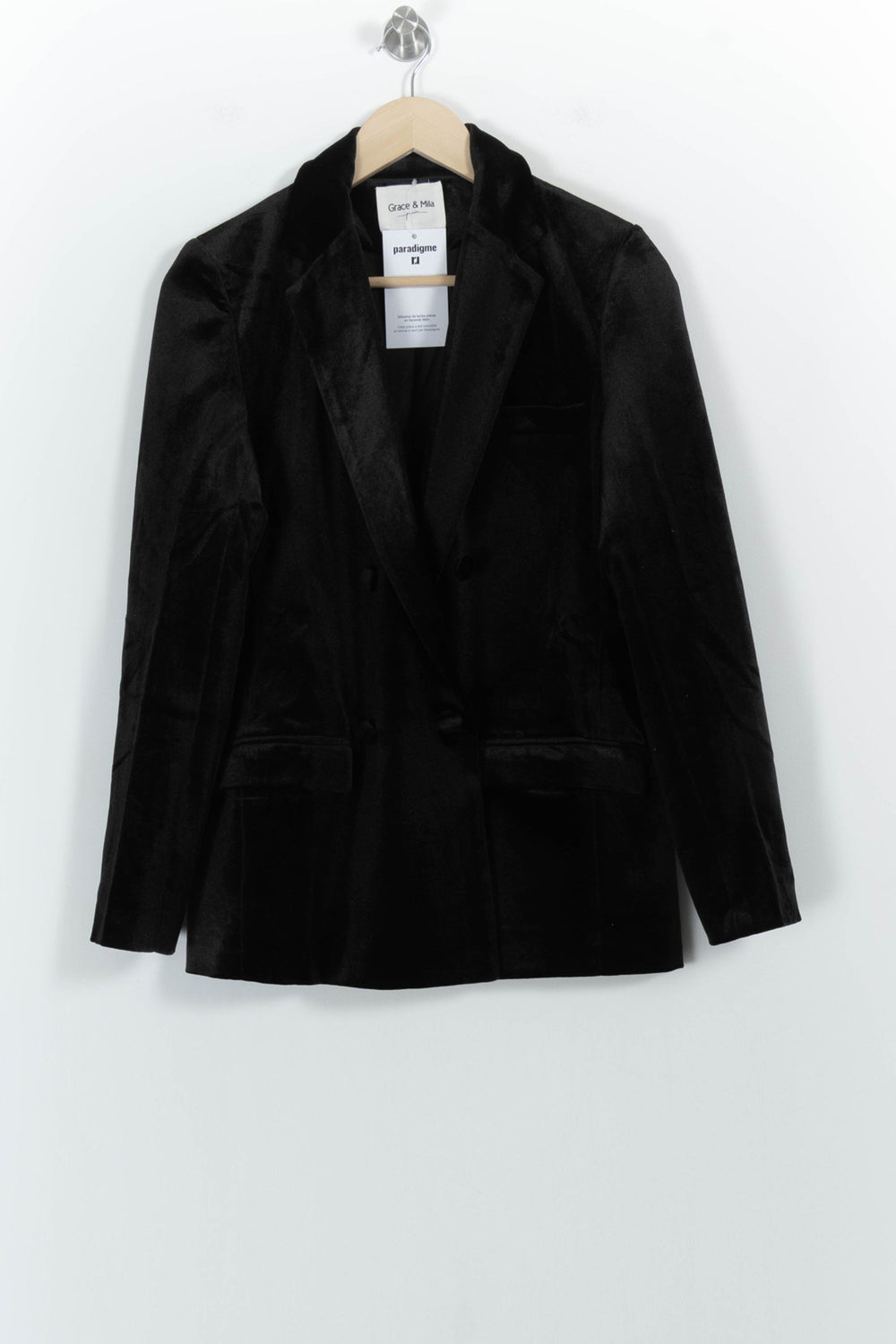 Blazer Noir - Taille S/36 de la marque Grace & Mila | PARAD101925 - Vendu par Paradigme - Image 2