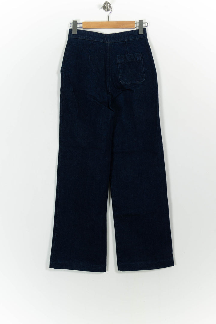 Pantalon Large Bleu - Taille S/36 de la marque Sézane | PARAD101926 - Vendu par Paradigme - Image 4