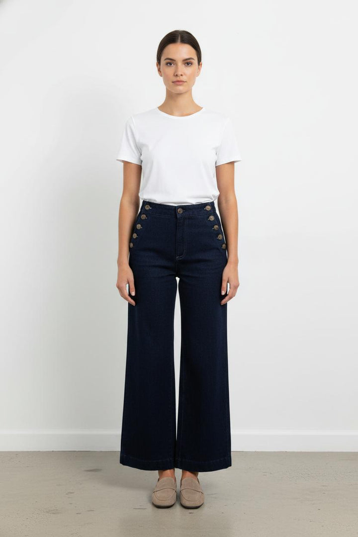 Pantalon Large Bleu - Taille S/36 de la marque Sézane | PARAD101926 - Vendu par Paradigme - Image 1