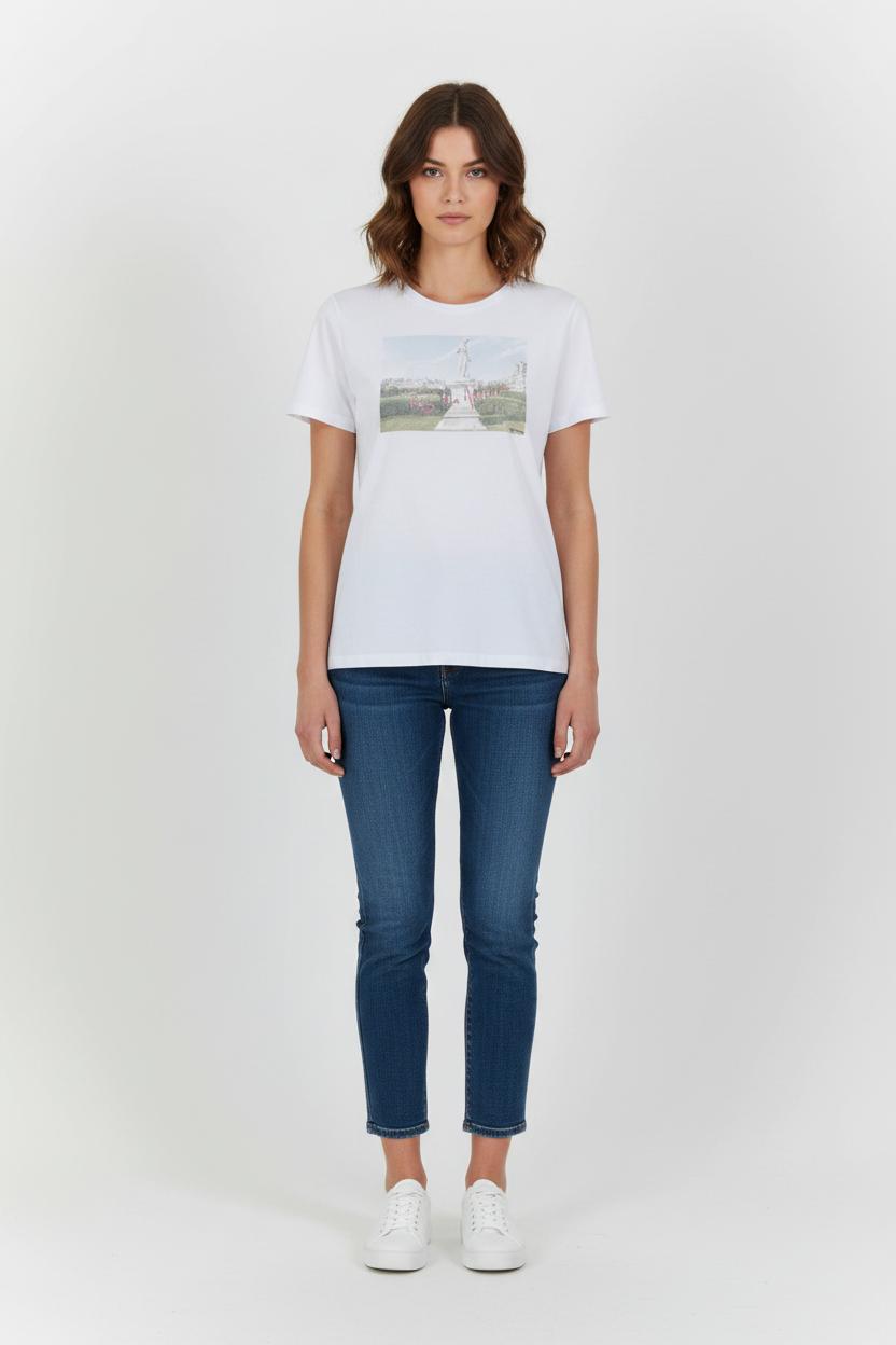 Tee-shirt Blanc - Taille M/38 de la marque Maje | PARAD101927 - Vendu par Paradigme - Image 1