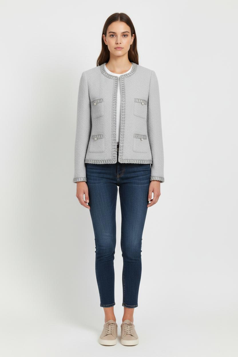 Veste en tweed Grise - Taille XXL/44 de la marque Weill | PARAD101930 - Vendu par Paradigme - Image 1
