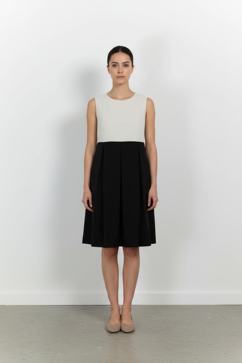 Robe Sans Manches Noir et Blanc - Taille L/40 de la marque Max Mara | PARAD101936 - Vendu par Paradigme - Image 1