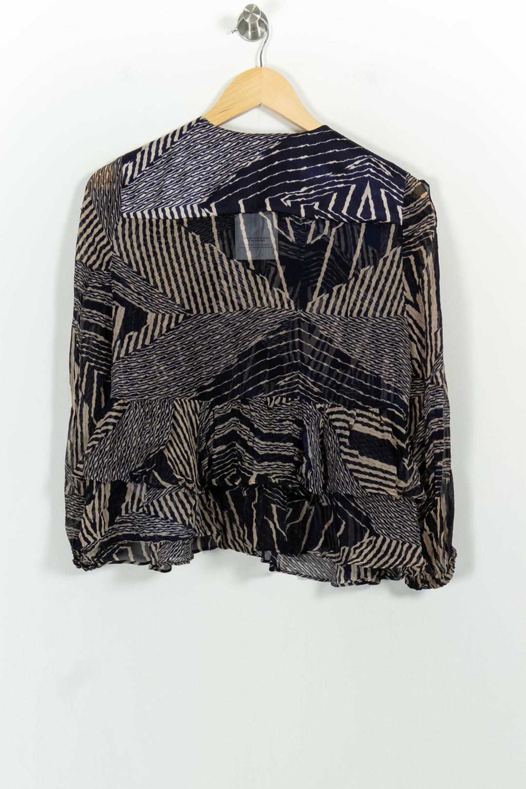 Blouse Bleu et Beige - Taille XS/34 de la marque ba&sh | PARAD101939 - Vendu par Paradigme - Image 4