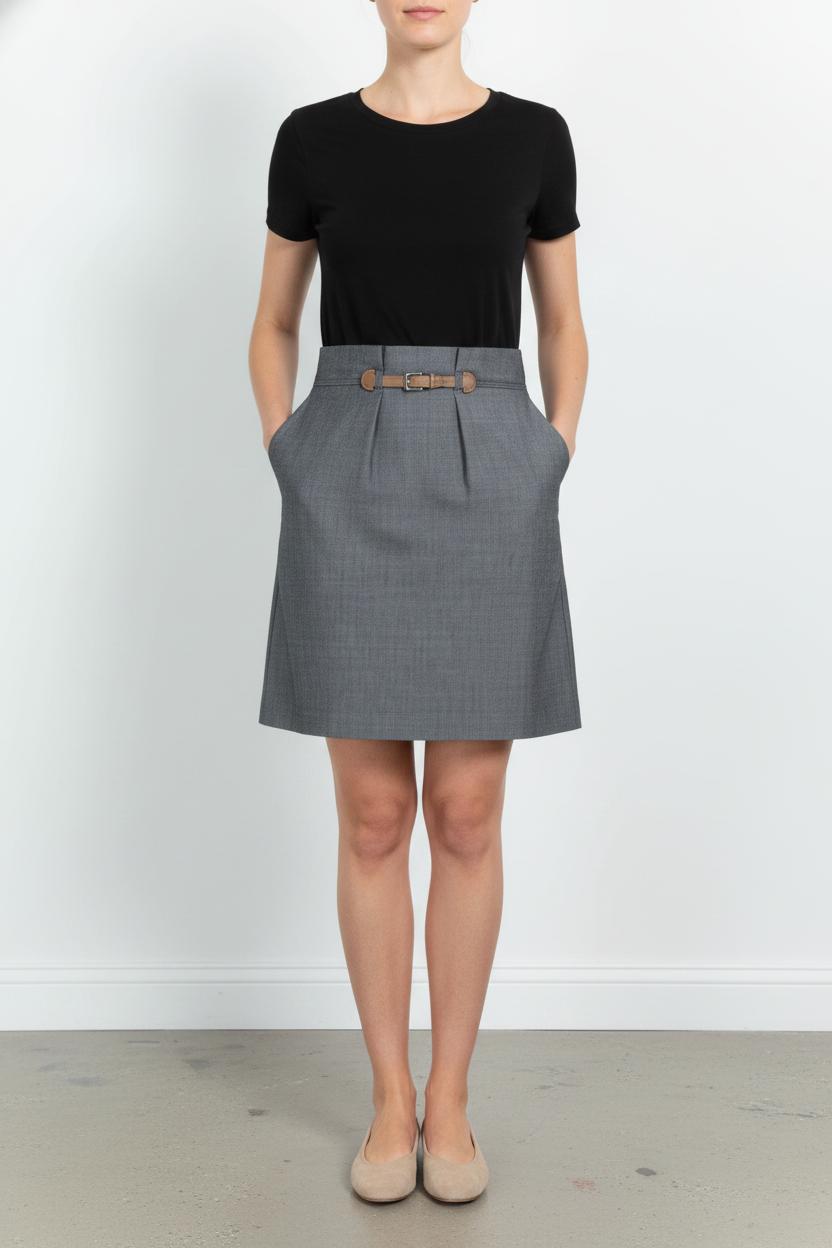 Robe Courte Noire et Grise - Taille XL/42 de la marque Paule Ka | PARAD101941 - Vendu par Paradigme - Image 1