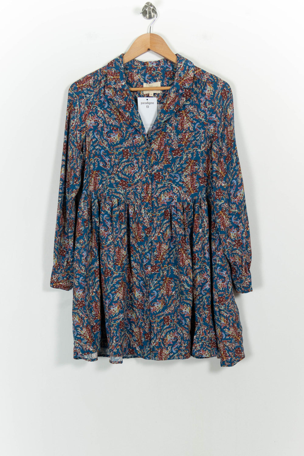 Robe Courte Bleue et Rouge - Taille XS/34 de la marque Sézane | PARAD101942 - Vendu par Paradigme - Image 2