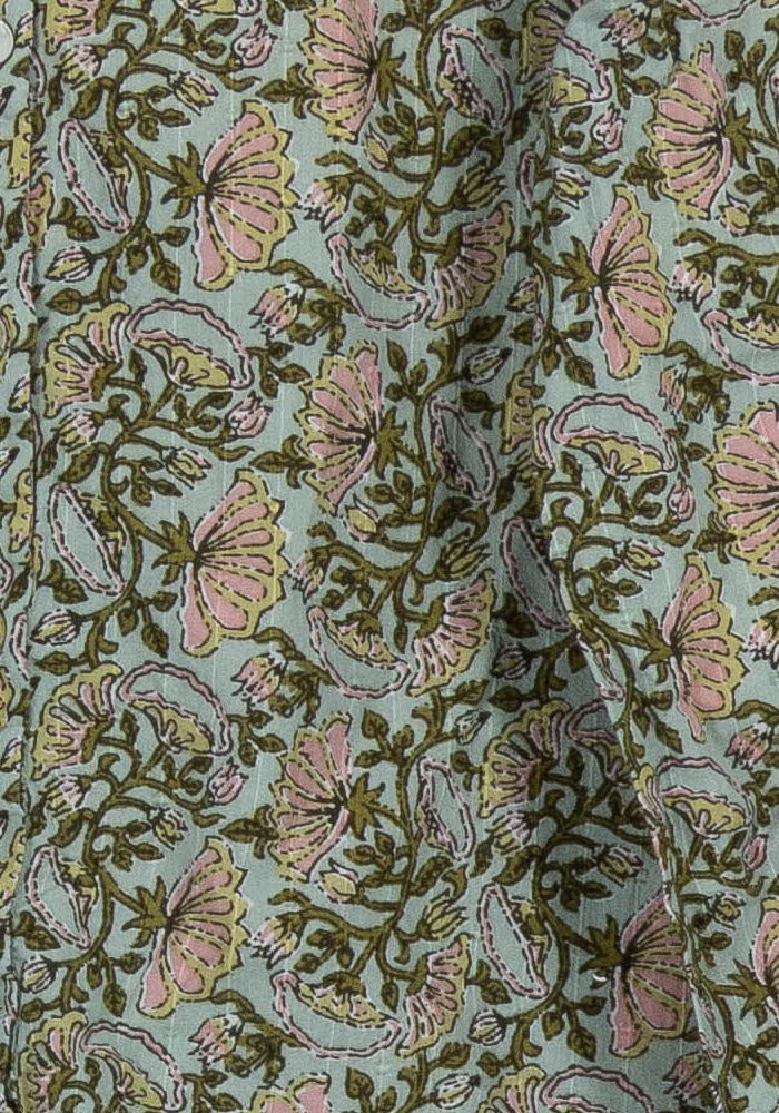Blouse Bleue et Verte - Taille XS/34 de la marque Maison 123 | PARAD101944 - Vendu par Paradigme - Image 3
