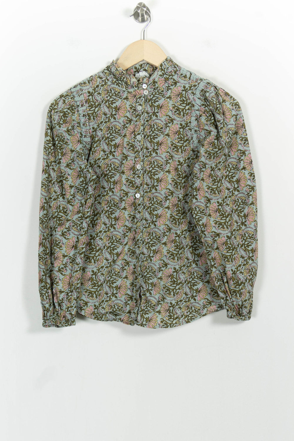 Blouse Bleue et Verte - Taille XS/34 de la marque Maison 123 | PARAD101944 - Vendu par Paradigme - Image 2