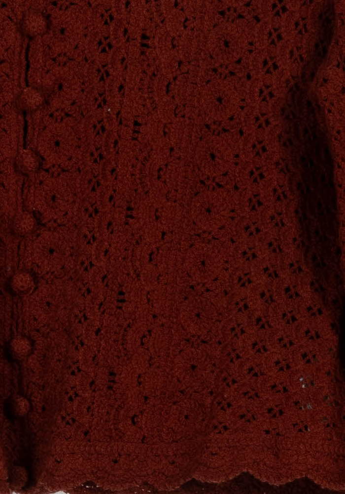Cardigan Bordeaux - Taille S/36 de la marque Sézane | PARAD101945 - Vendu par Paradigme - Image 3