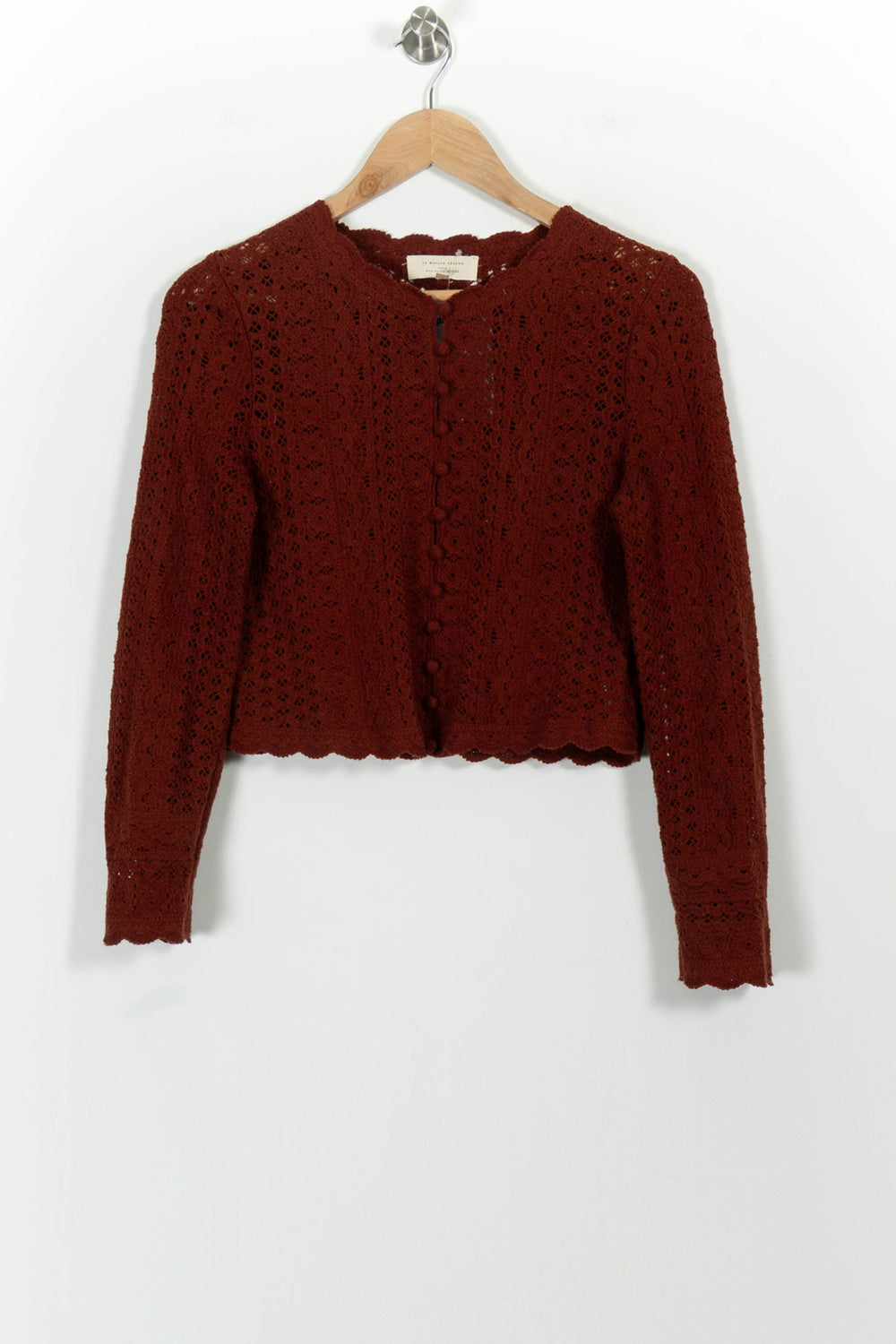 Cardigan Bordeaux - Taille S/36 de la marque Sézane | PARAD101945 - Vendu par Paradigme - Image 2