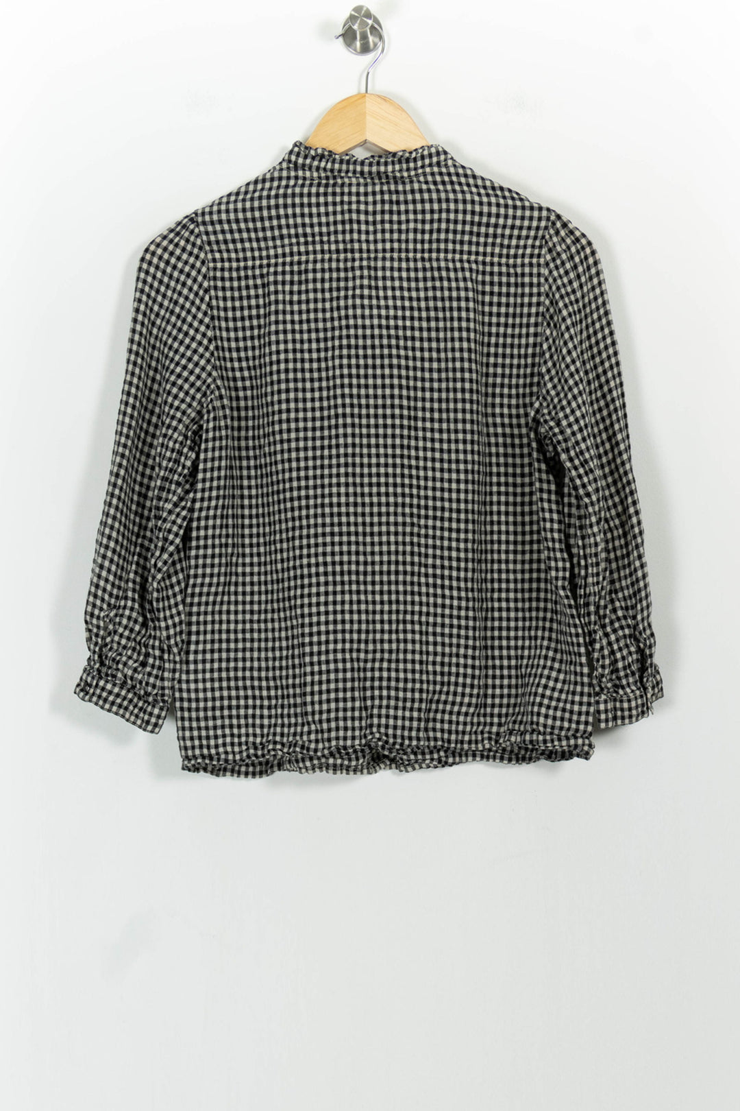 Chemise à Carreaux Noire et Blanche - Taille S/36 de la marque Maison 123 | PARAD101949 - Vendu par Paradigme - Image 4