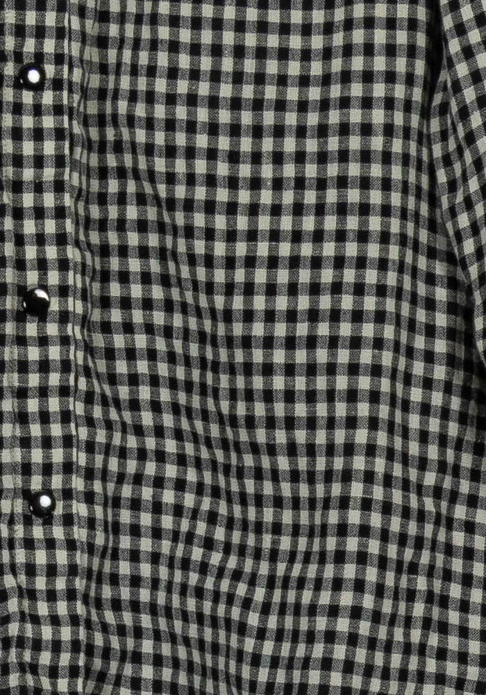 Chemise à Carreaux Noire et Blanche - Taille S/36 de la marque Maison 123 | PARAD101949 - Vendu par Paradigme - Image 3