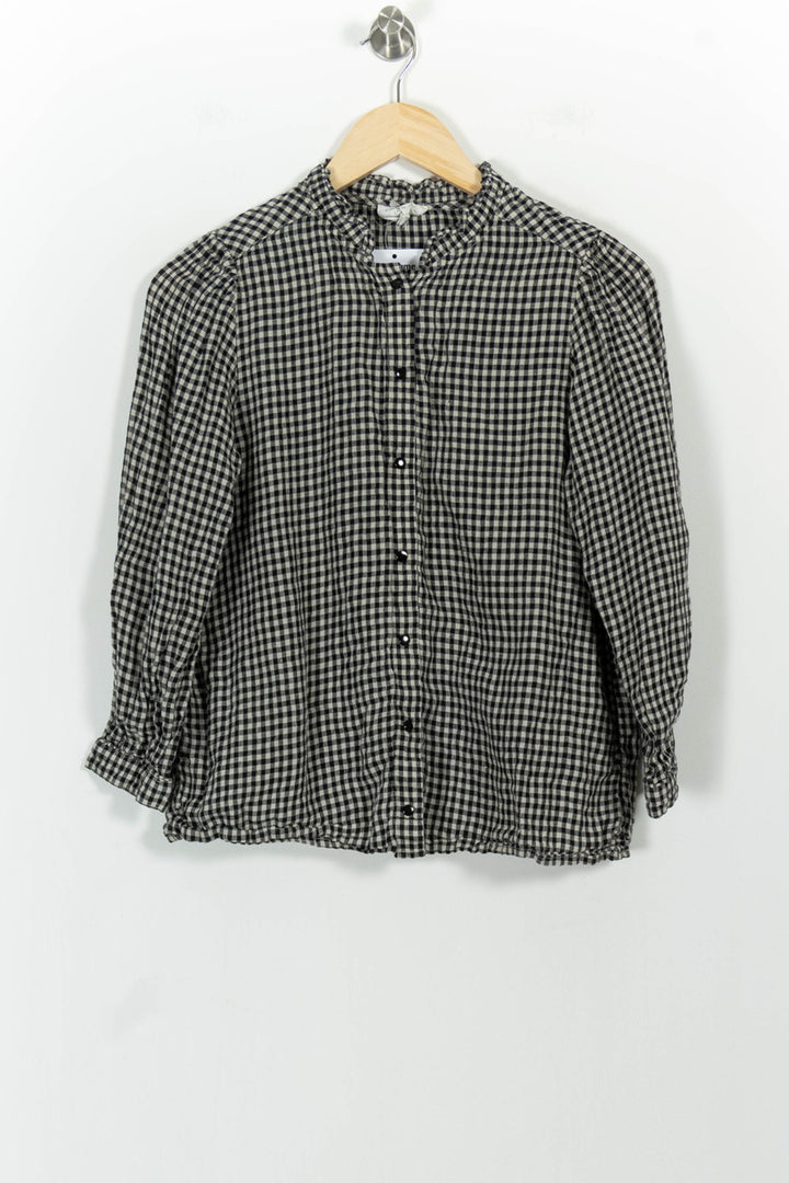Chemise à Carreaux Noire et Blanche - Taille S/36 de la marque Maison 123 | PARAD101949 - Vendu par Paradigme - Image 2