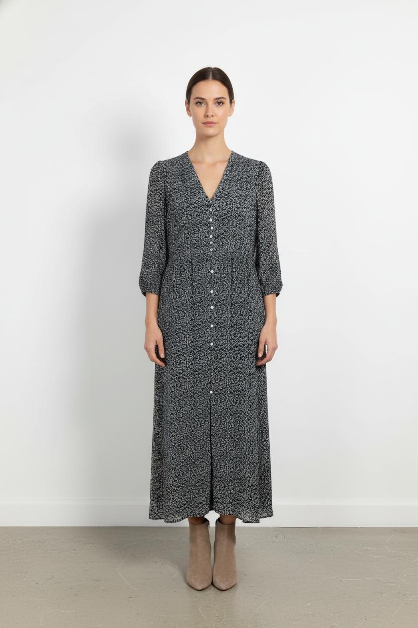 Robe Longue Bleu et Blanc - Taille L/40 de la marque Maison 123 | PARAD101954 - Vendu par Paradigme - Image 1