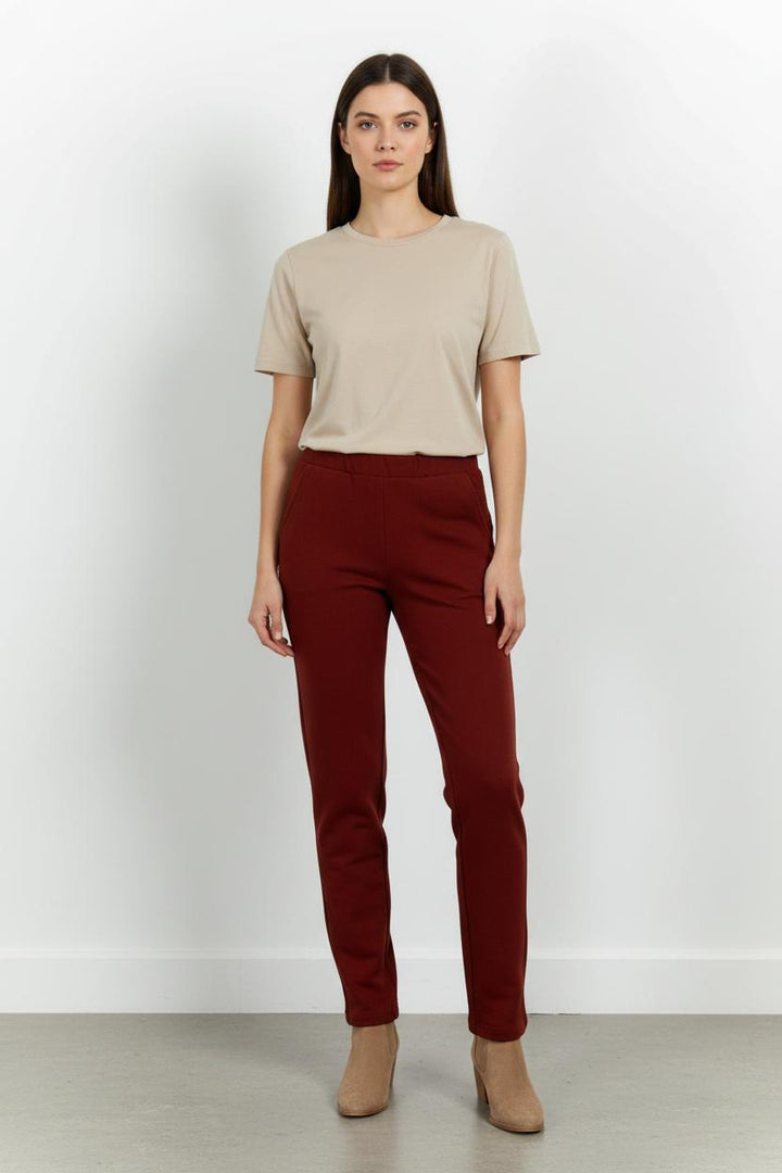 Pantalon Bordeaux - Taille XS/34 de la marque Des petits hauts | PARAD101960 - Vendu par Paradigme - Image 1