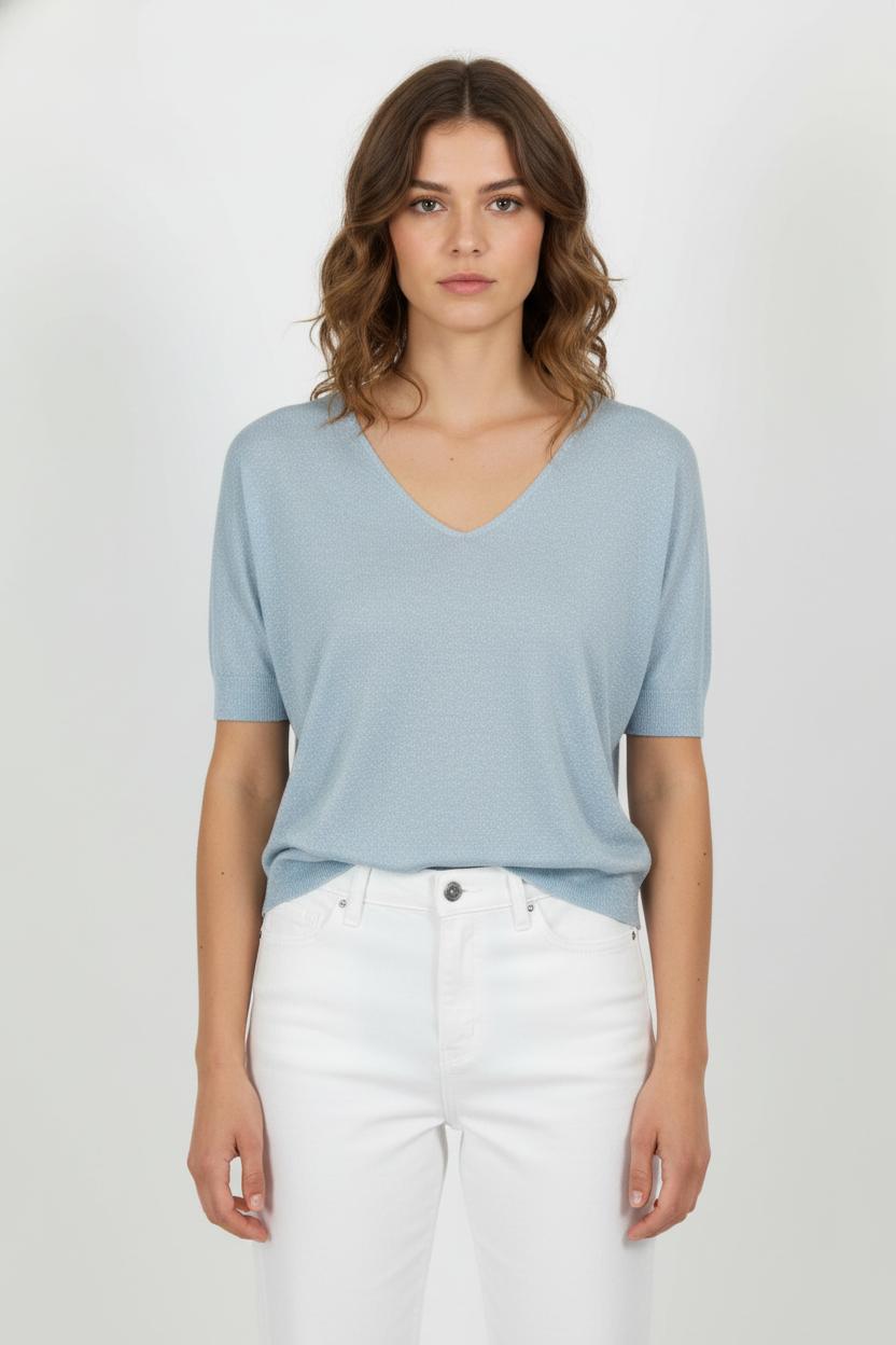 Pull Bleu - Taille M/38 de la marque Caroll | PARAD101974 - Vendu par Paradigme - Image 1