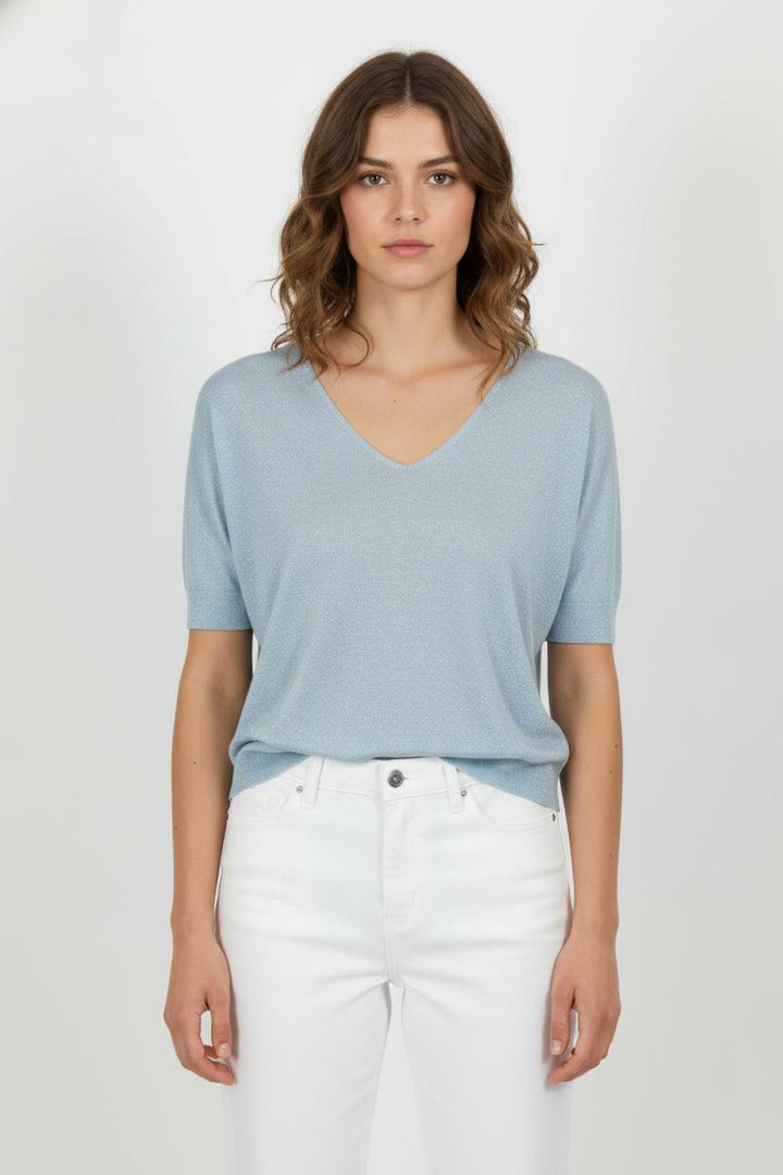 Pull Bleu - Taille M/38 de la marque Caroll | PARAD101974 - Vendu par Paradigme - Image 1