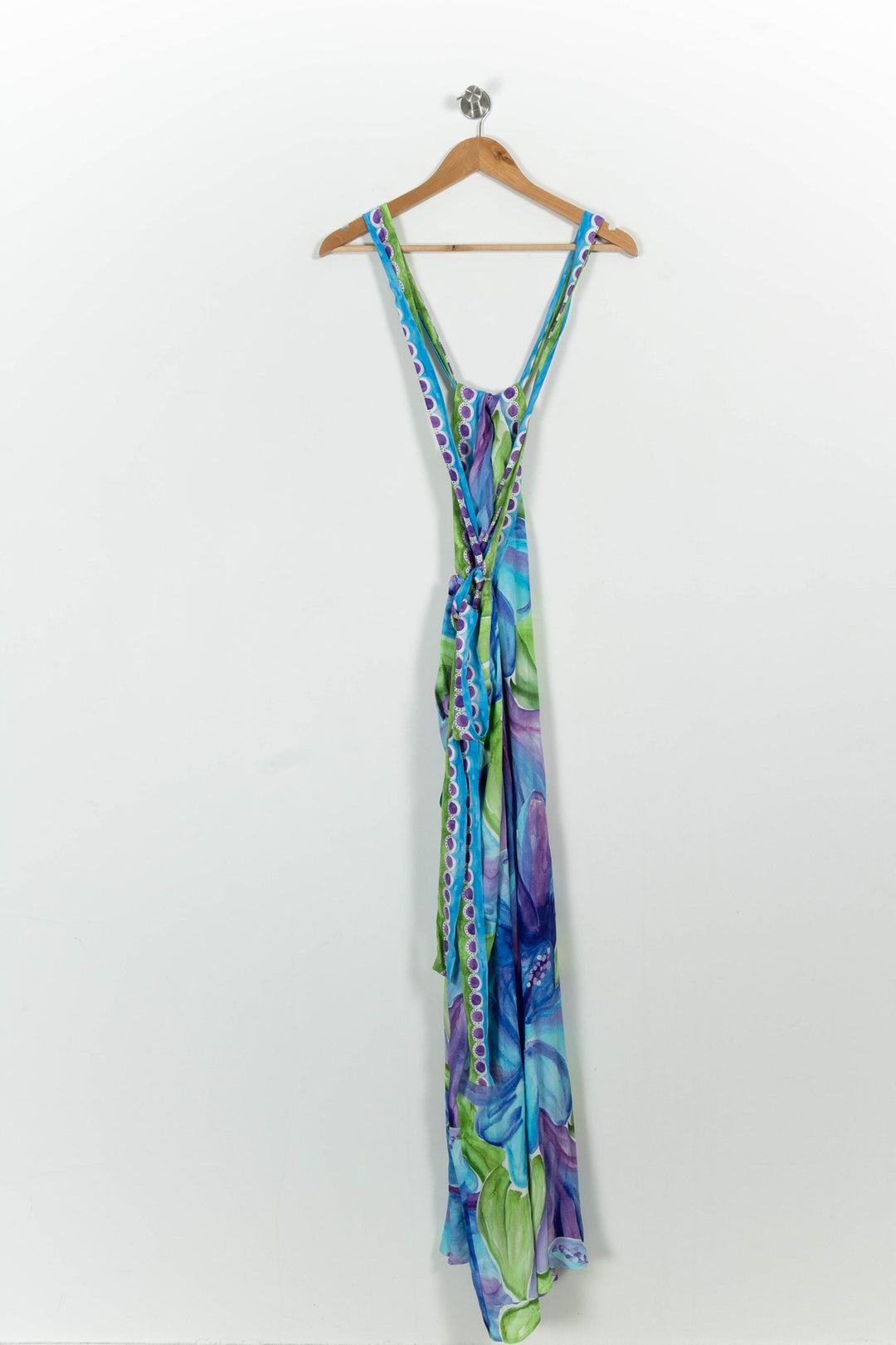 Robe Longue Bleu et Vert - Taille XXL/44 de la marque Soi Paris | PARAD101978 - Vendu par Paradigme - Image 4