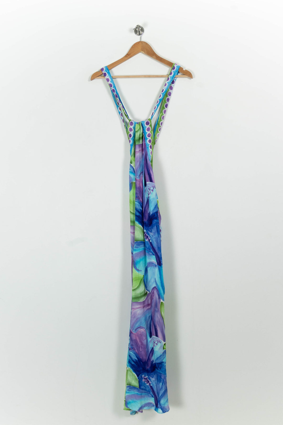 Robe Longue Bleu et Vert - Taille XXL/44 de la marque Soi Paris | PARAD101978 - Vendu par Paradigme - Image 2