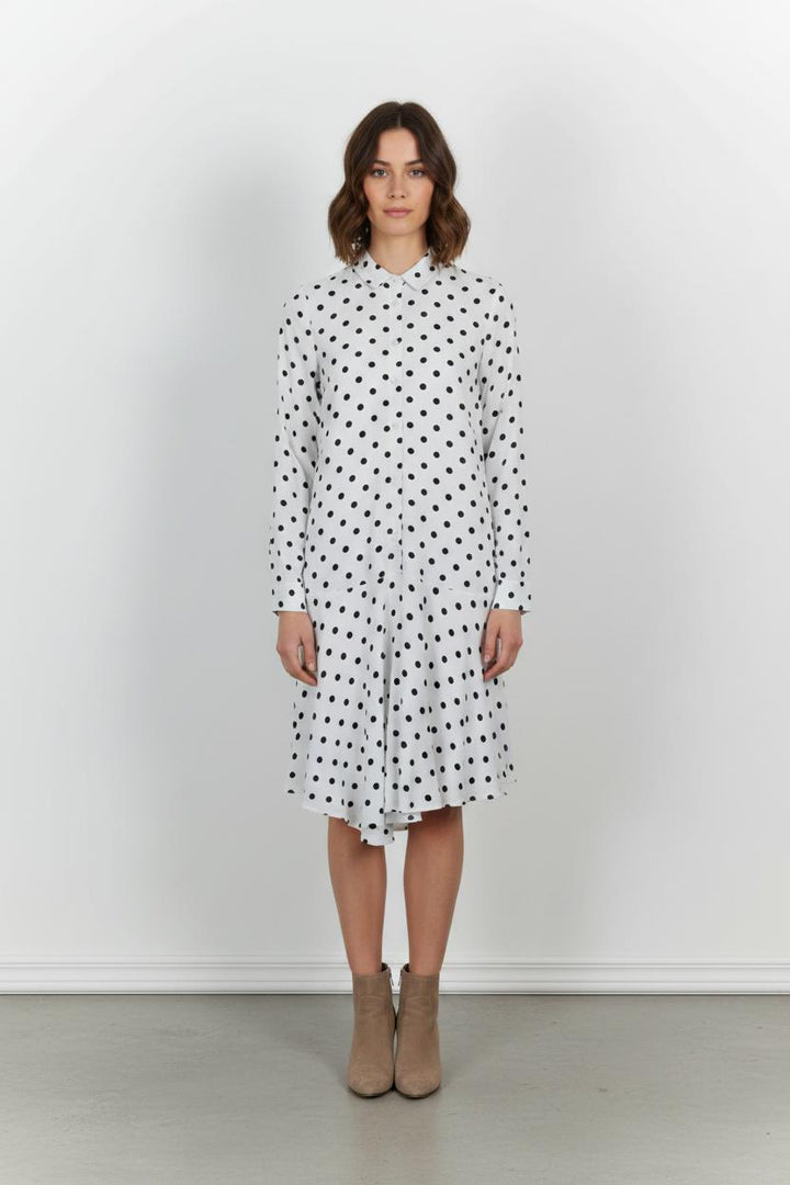 Robe Chemise Blanche et Noire - Taille XS/34 de la marque Karl Marc John | PARAD101979 - Vendu par Paradigme - Image 1