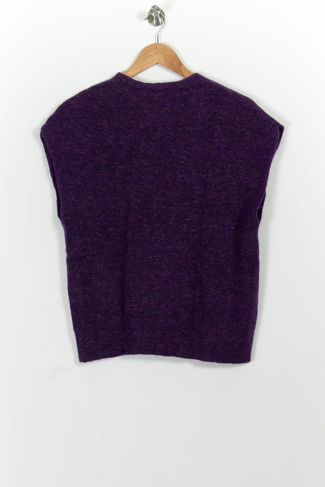 Gilet Violet - Taille M/38 de la marque Caroll | PARAD101980 - Vendu par Paradigme - Image 4
