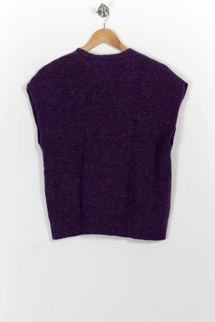 Gilet Violet - Taille M/38 de la marque Caroll | PARAD101980 - Vendu par Paradigme - Image 4