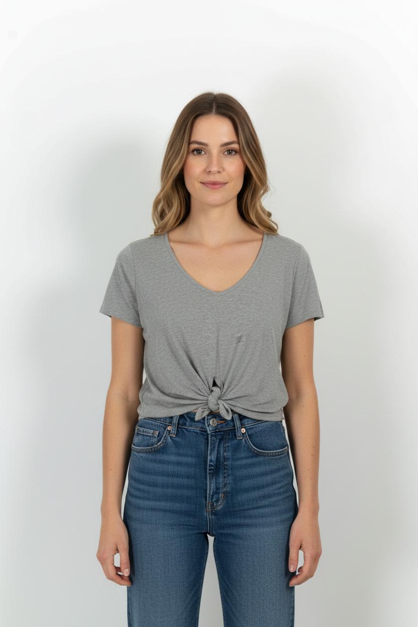 Tee-shirt Gris - Taille S/36 de la marque Sézane | PARAD101981 - Vendu par Paradigme - Image 1