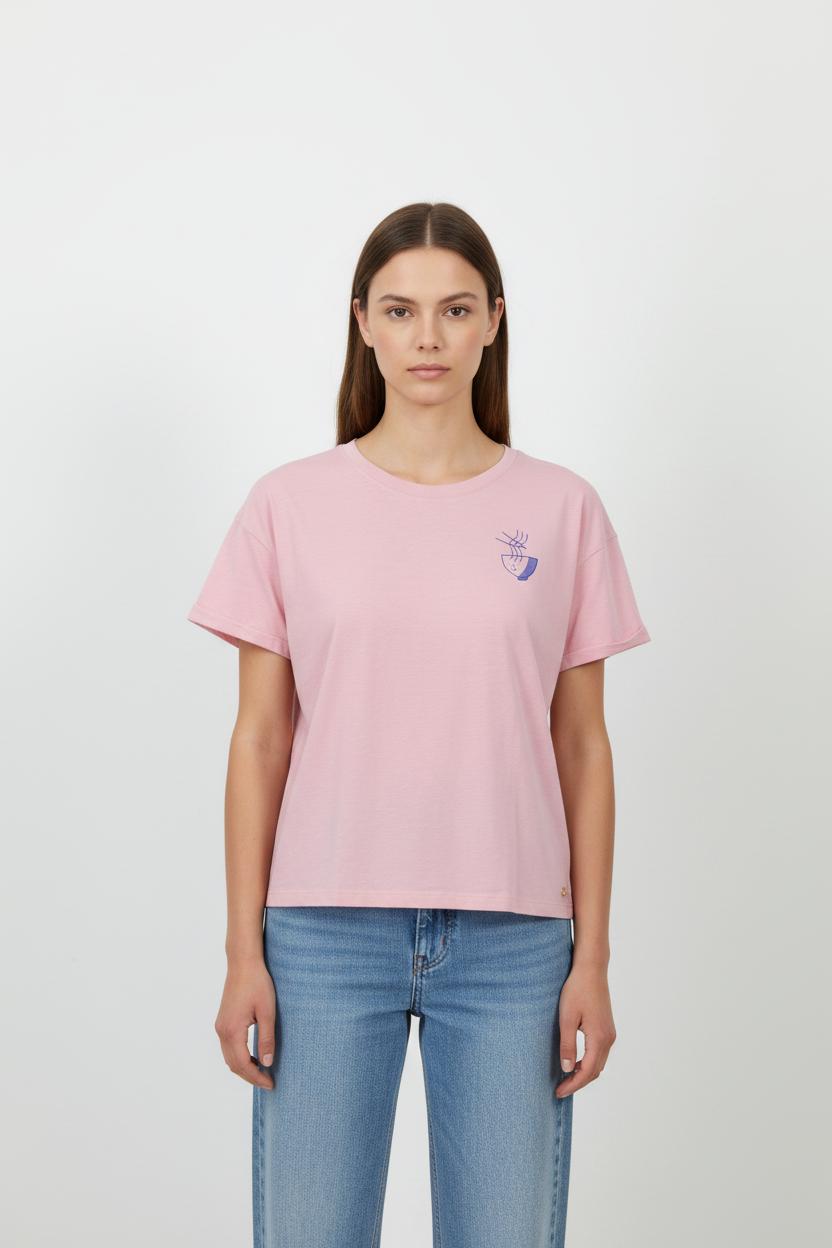 Tee-shirt Rose - Taille L/40 de la marque Des petits hauts | PARAD101982 - Vendu par Paradigme - Image 1