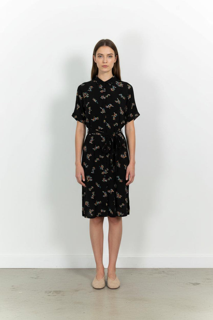 Robe Chemise Noire - Taille M/38 de la marque Sessùn | PARAD101983 - Vendu par Paradigme - Image 1