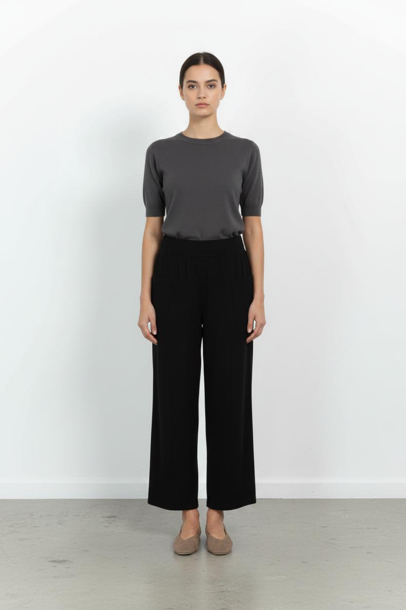 Pantalon Noir - Taille L/40 de la marque Agnès b. | PARAD101984 - Vendu par Paradigme - Image 1