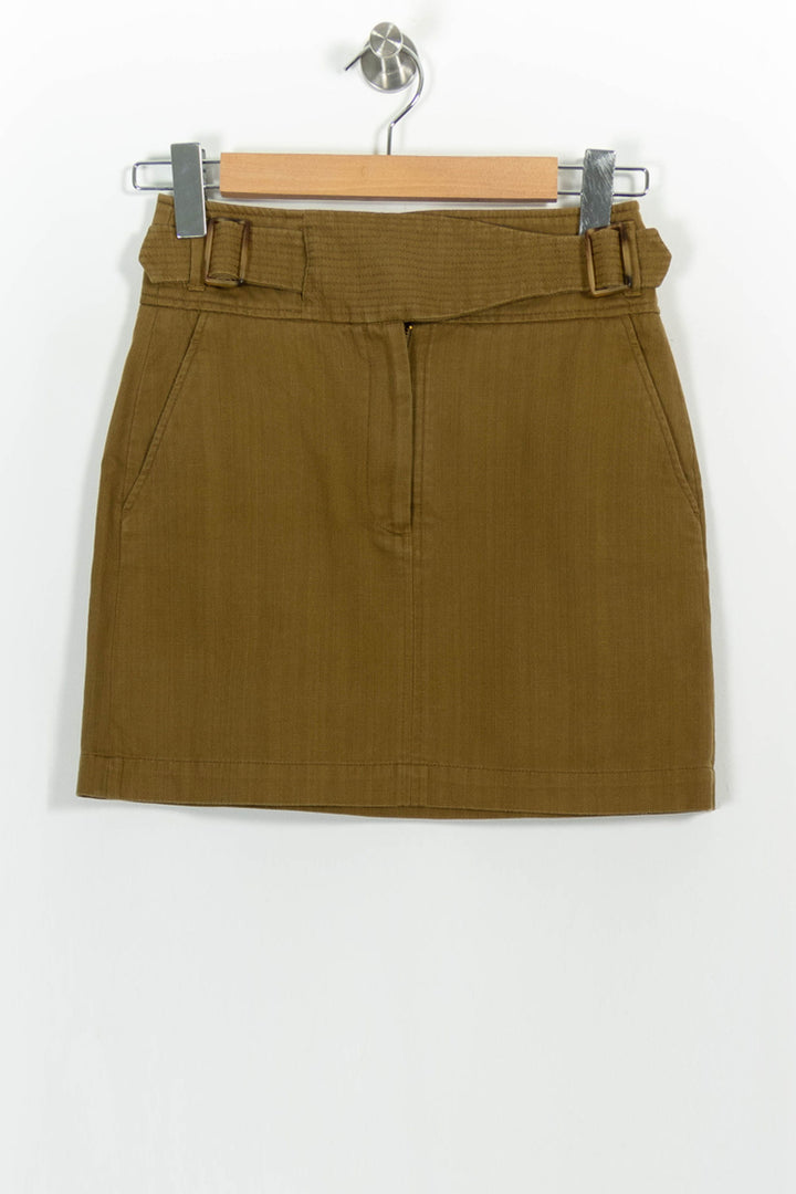 Jupe Courte Kaki - Taille XS/34 de la marque Sézane | PARAD101998 - Vendu par Paradigme - Image 2