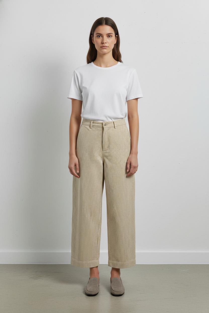 Pantalon Beige et Blanc - Taille M/38 de la marque Karl Marc John | PARAD102000 - Vendu par Paradigme - Image 1