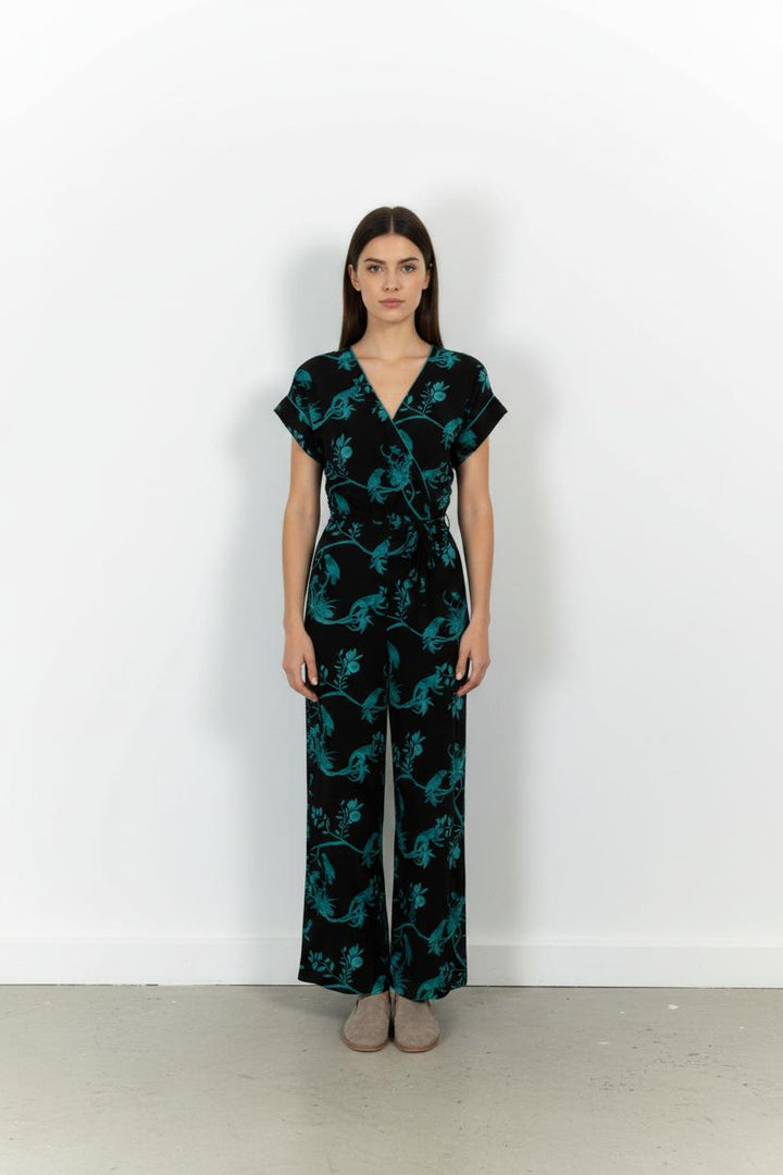Combinaison Noire et Verte - Taille S/36 de la marque La Fée Maraboutée | PARAD102001 - Vendu par Paradigme - Image 1