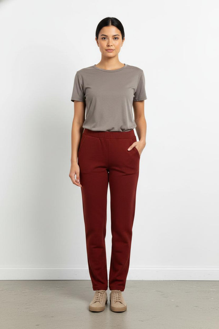 Pantalon Bordeaux - Taille XS/34 de la marque Des petits hauts | PARAD102004 - Vendu par Paradigme - Image 1