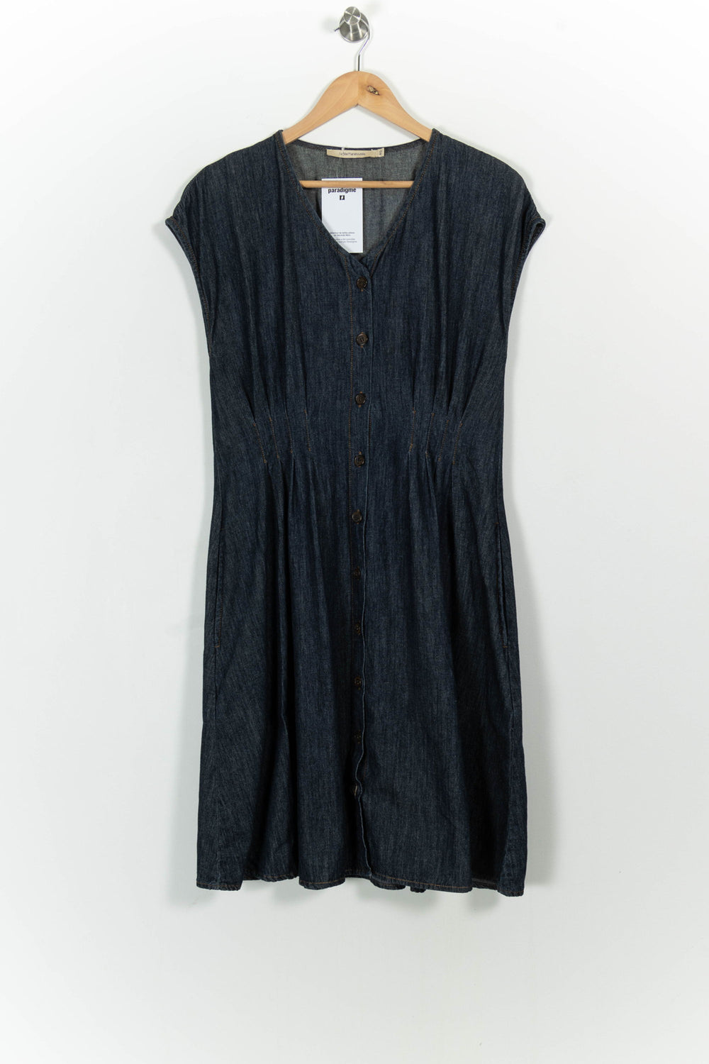 Robe Chemise Bleue - Taille L/40 de la marque La Fée Maraboutée | PARAD102009 - Vendu par Paradigme - Image 2