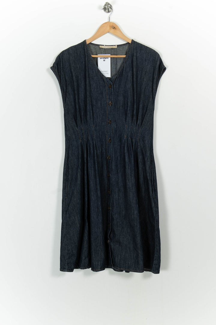 Robe Chemise Bleue - Taille L/40 de la marque La Fée Maraboutée | PARAD102009 - Vendu par Paradigme - Image 2