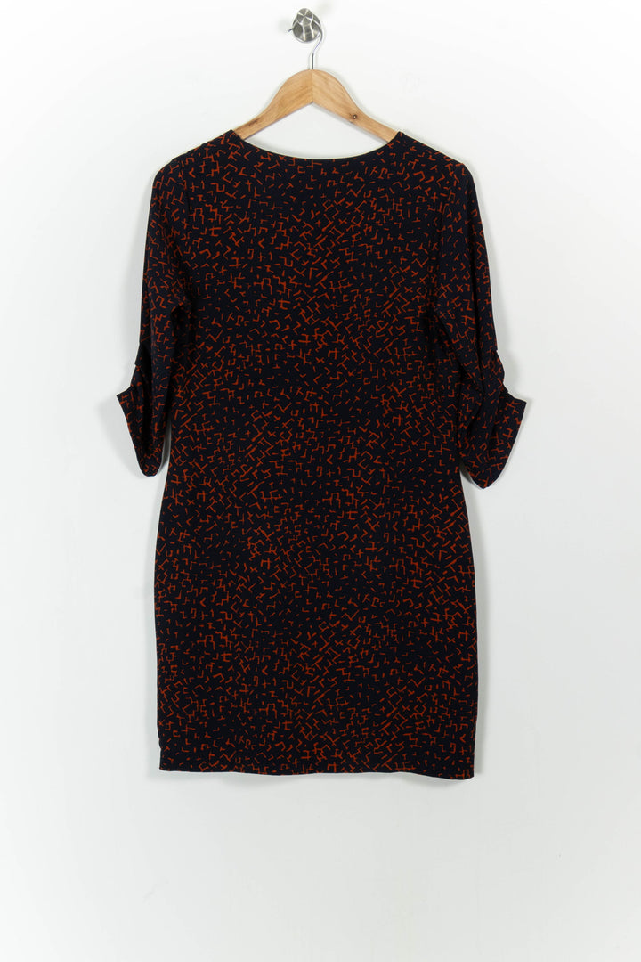 Robe Noire et Orange - Taille M/38 de la marque La Fée Maraboutée | PARAD102022 - Vendu par Paradigme - Image 4