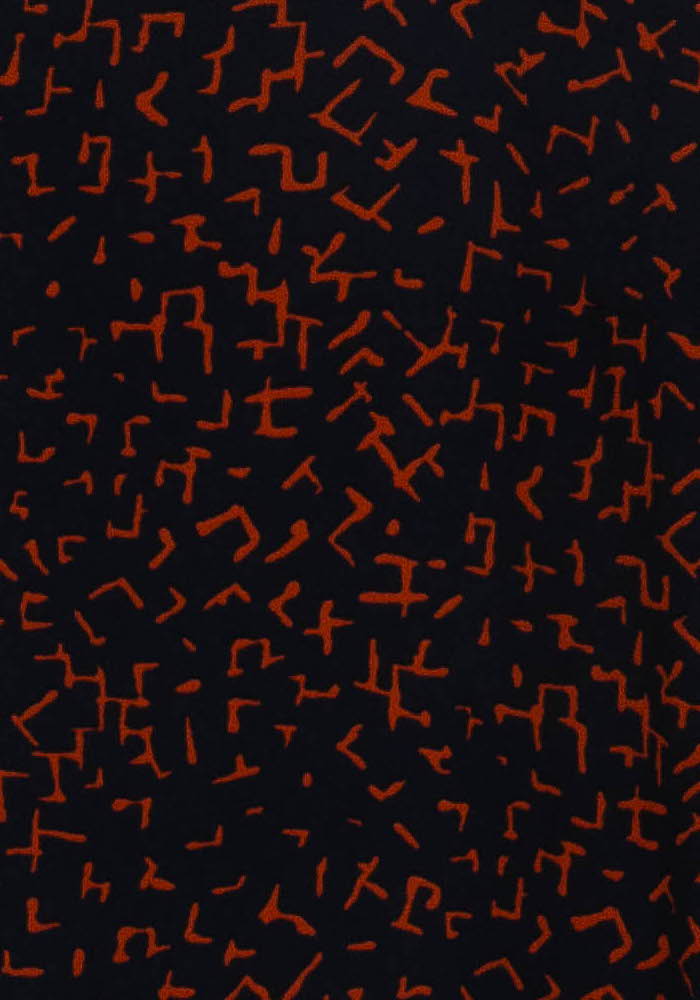 Robe Noire et Orange - Taille M/38 de la marque La Fée Maraboutée | PARAD102022 - Vendu par Paradigme - Image 3