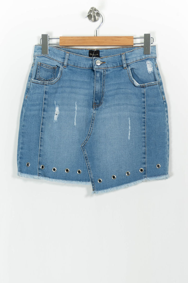 Jupe en Jean Bleue - Taille L/40 de la marque Bérénice | PARAD102023 - Vendu par Paradigme - Image 2