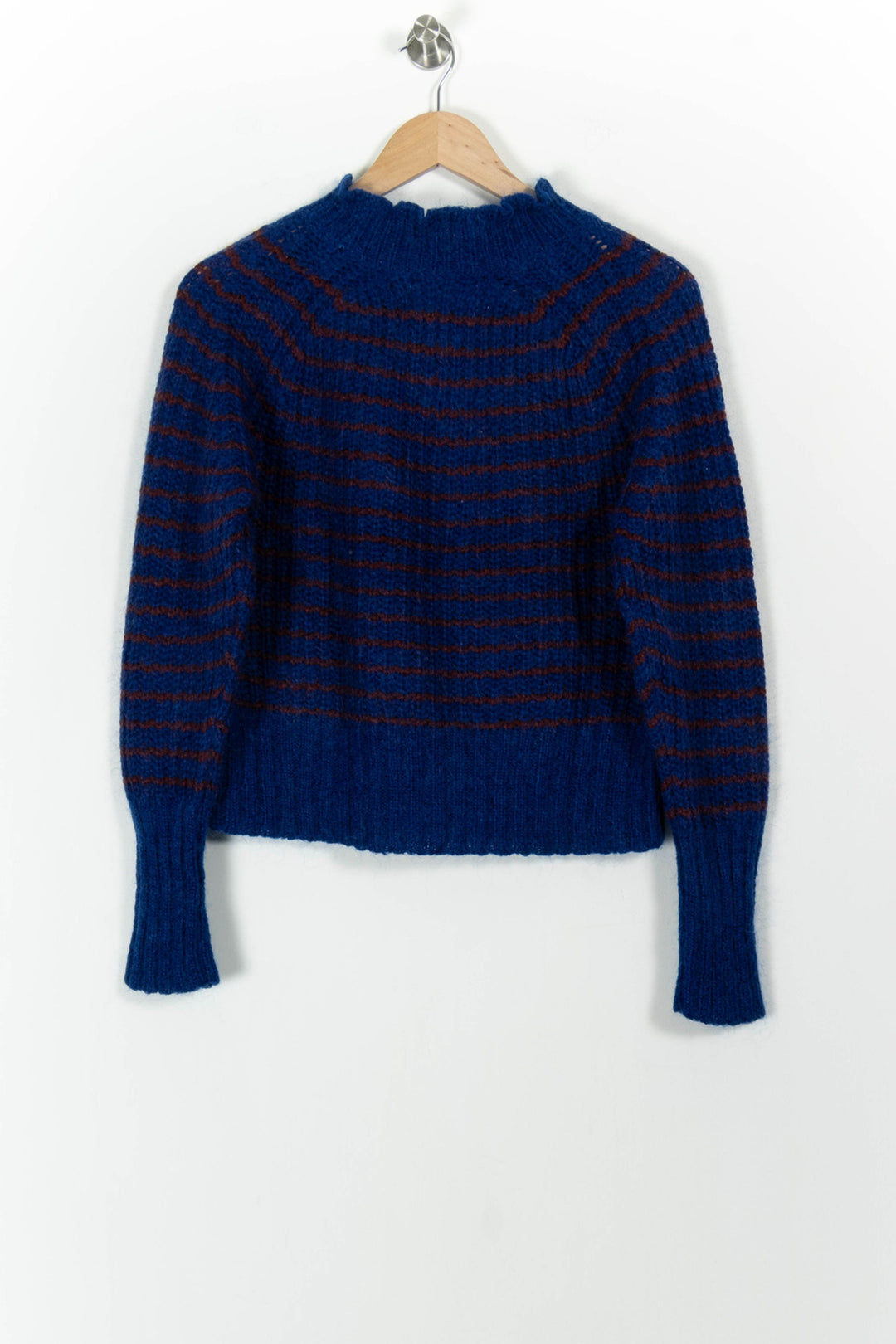 Pull Bleu et Marron - Taille M/38 de la marque Léon & Harper | PARAD102026 - Vendu par Paradigme - Image 4