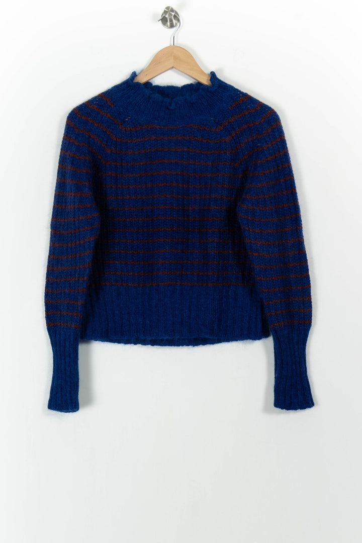 Pull Bleu et Marron - Taille M/38 de la marque Léon & Harper | PARAD102026 - Vendu par Paradigme - Image 2