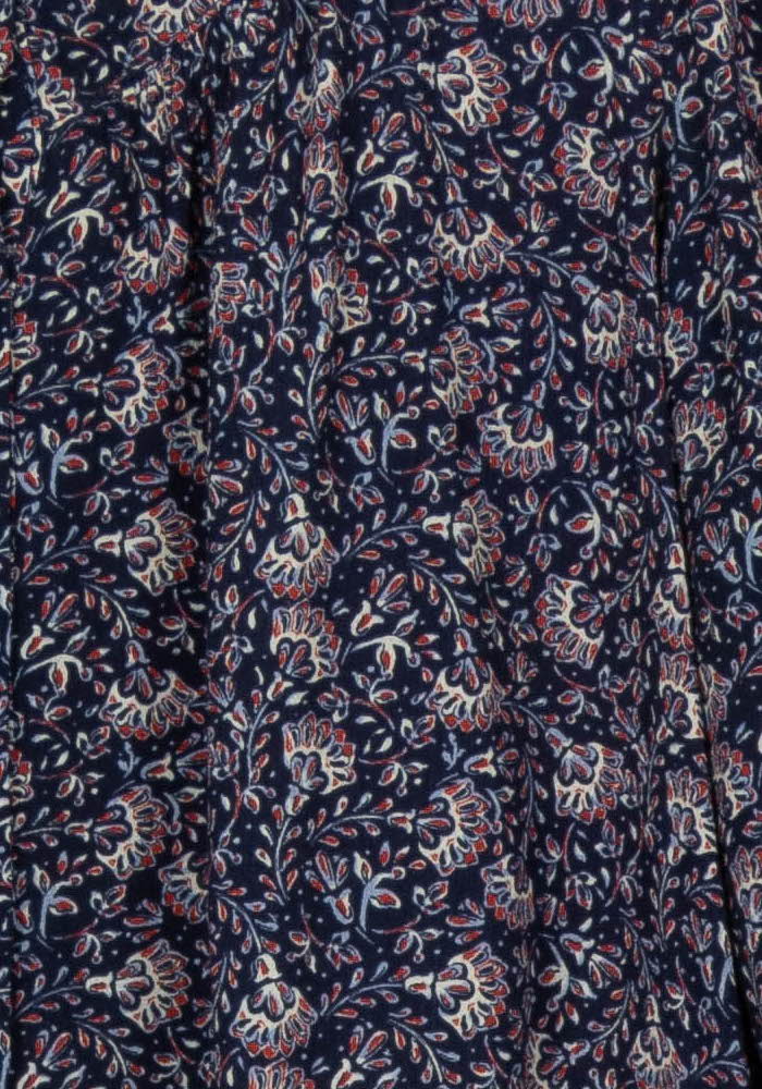 Blouse Fleurie Bleue et Rose - Taille L/40 de la marque I.Code | PARAD102028 - Vendu par Paradigme - Image 3