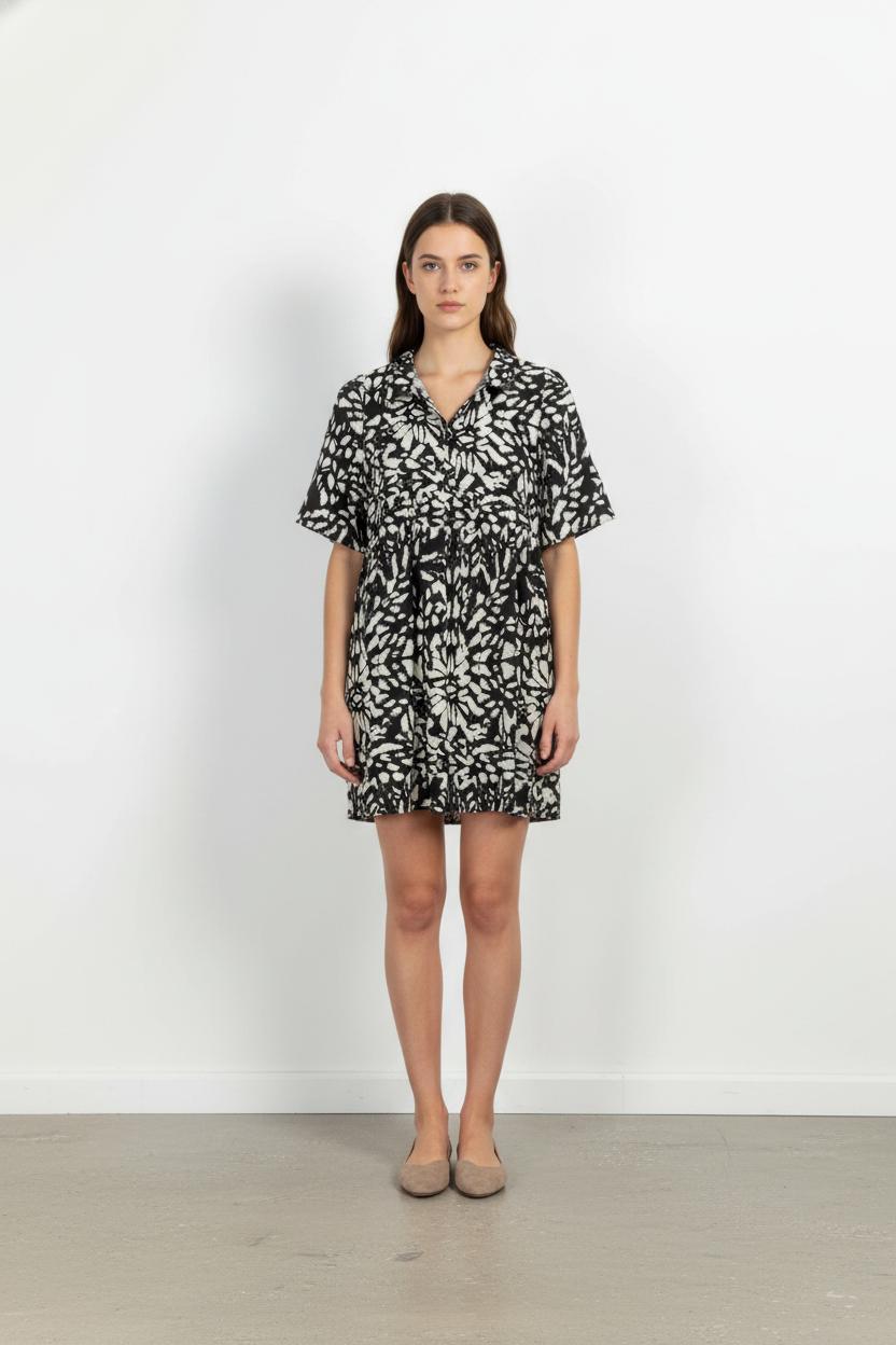 Robe Courte Noire et Blanche - Taille S/36 de la marque Grace & Mila | PARAD102031 - Vendu par Paradigme - Image 1