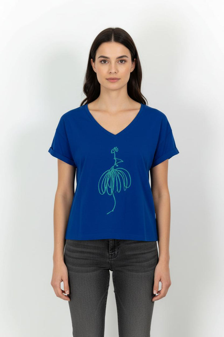 Tee-shirt Bleu - Taille M/38 de la marque One Step | PARAD102032 - Vendu par Paradigme - Image 1